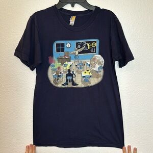 Shirt Woot - Night Class Unisex Navy Blue T Shirt Size Small